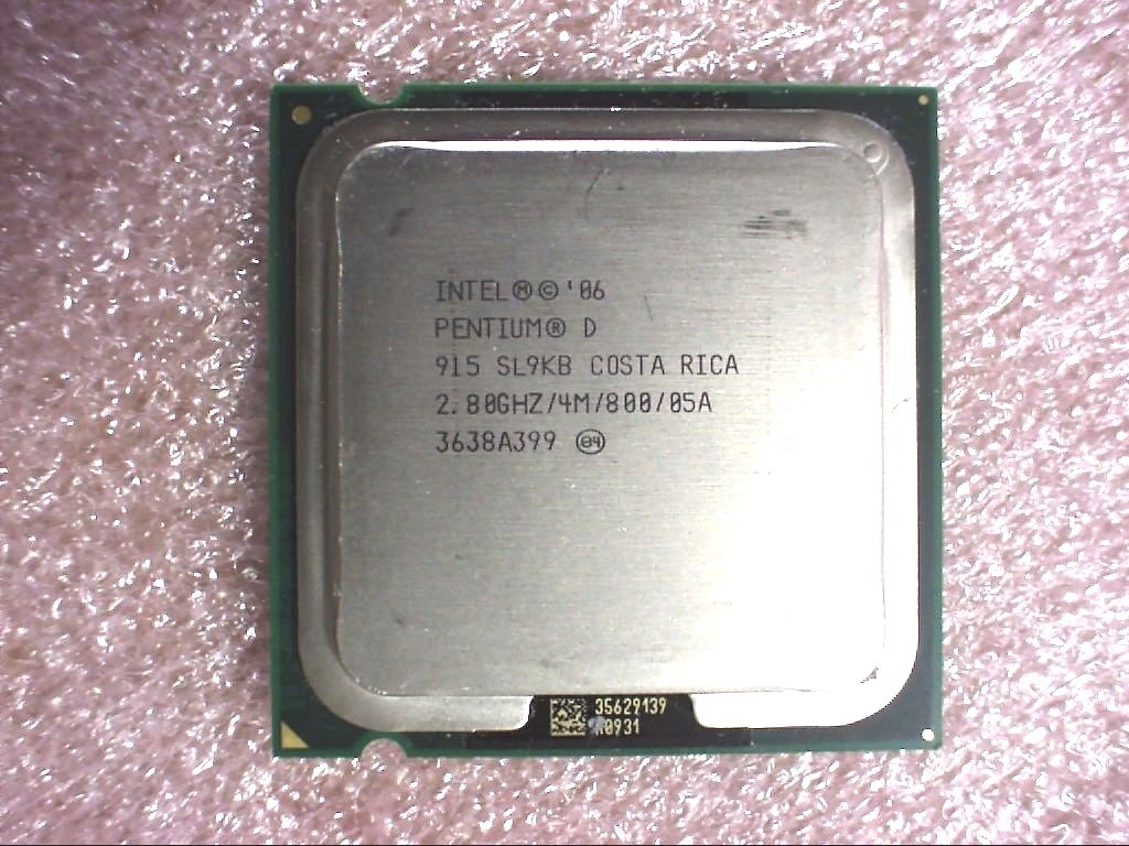 Intel Pentium D 915 CPU SL9KB 2.80GHz 4MB 800MHz LGA775 Presler Dual ...
