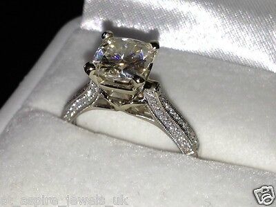 2.3CT ROUND BRILLIANT CUT SOLITAIRE ENGAGEMENT RING SOLID 14CT WHITE GOLD