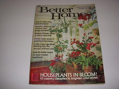 BETTER HOMES AND GARDENS Magazine, November, 1977, HOUSEPLANTS, MASTER