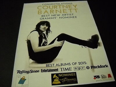 COURTNEY BARNETT Best New Artist Grammy Nominee 2016 PROMO POSTER