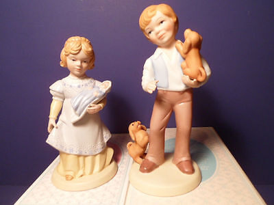 Avon Best Friends Boy and Mothers Love Girl Figurines (Boy And Girl Best Friends)