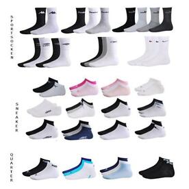12er Pack Sneaker und Sportsocken Adidas, Nike, Puma, Kappa, Umbro