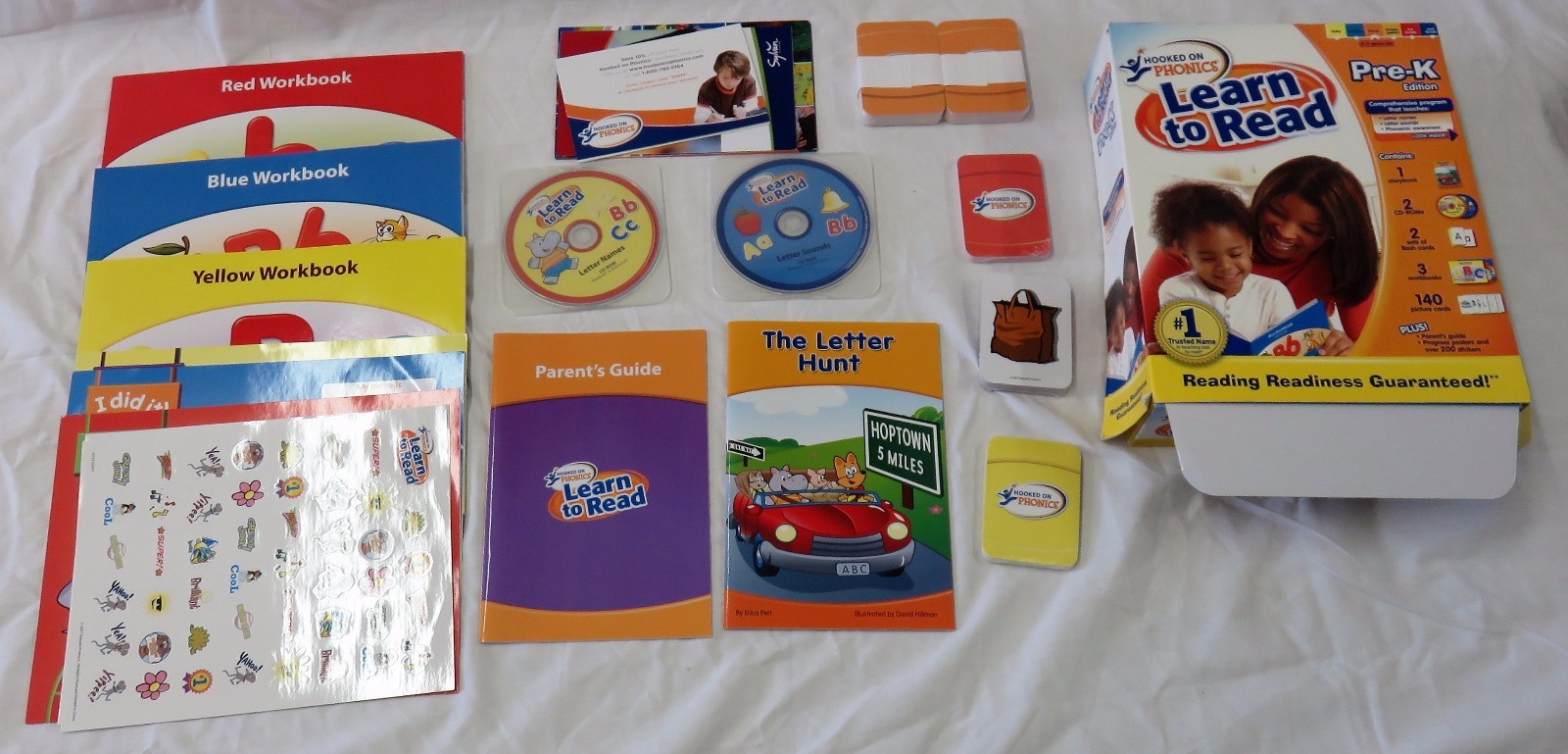 Hooked On Phonics - Lear To Read Pre-K Edition - w/ CD's - Ages - 3-4 Years