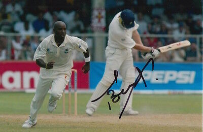 WEST INDIES HAND SIGNED TINO BEST 6X4 PHOTO CRICKET