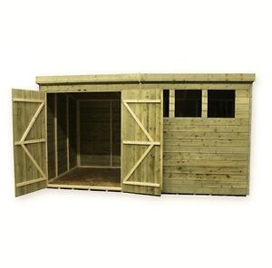 WOODEN-GARDEN-SHED-10X7-12X7-14X7-PRESSURE-TREATED-TONGUE-AND-GROOVE 