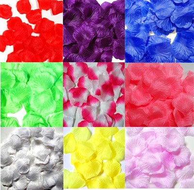 1000 PCS FLOWER ROSE PETALS WEDDING PARTY ...