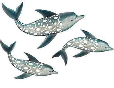 Dolphin Fish Wall Art Decor Hanging Metal ...