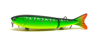 Color:C:5" Jointed Bass Pike Fishing Lure Bait Swimbait Jerkbait Pencil Banana Stickbait