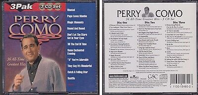 PERRY COMO 36 All Time Greatest Hits 2000 Timeless Music 3 CD Set (Best