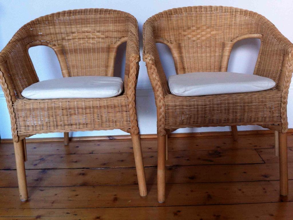 Ikea wicker chair and cushion Buy, sale and trade ads