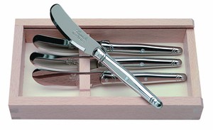 4 knives  Laguiole stainless set knives cheese cheese  spreaders french French  of Set butter by