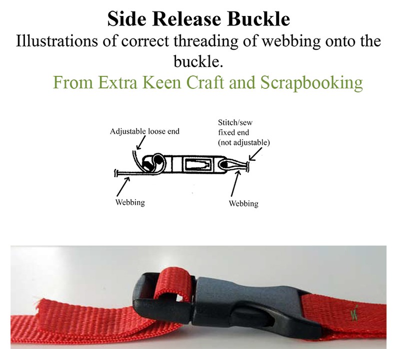 Correct threading of side release buckles eBay