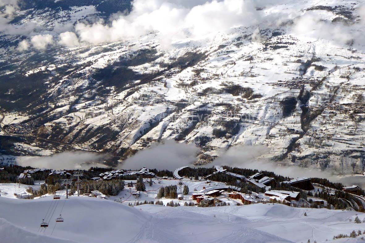 Image Les Arcs 1800 paradiski area French Alps France photograph picture poster print Image Les Arcs 1800 paradiski area French Alps France photograph picture poster print