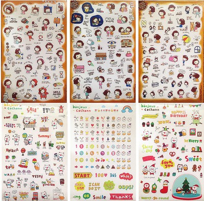 1pc Stationery Sticker Adhesive Diy Decor Cute ...