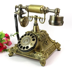 Rotary Antique European Style Corded Telephone Retro