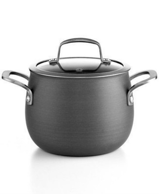 UPC 766370454873 product image for Belgique Hard Anodized Non Stick Covered Stockpot, 12 Qt | upcitemdb.com