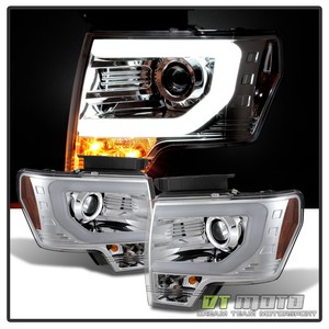Fits 2013 14 Ford F150 LED DRL Tube "D3S HID" Projector