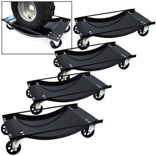 Heavy Duty Set of (4) Car Moving Dolly With HD Wheels Skate Lifter