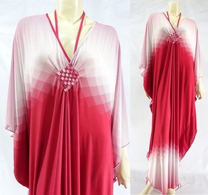 NWT-Lady-Red-Boho-Cocktail-Yoga-Caftan-Maxi-Dress-Plus-Size-2X-3X-4X ...