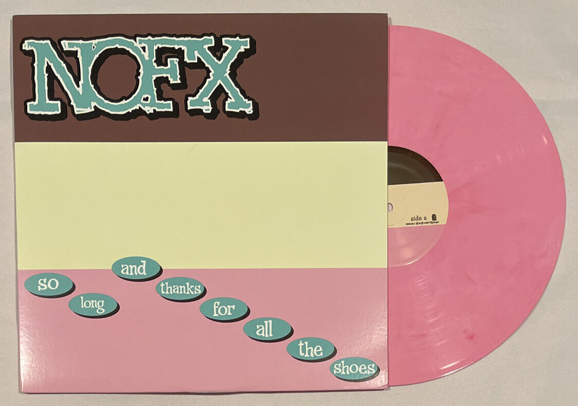 NOFX - So Long And Thanks For All The Shoes Pink Marble Color Vinyl LP Fat Wreck