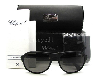 Pre-owned Chopard Authentic  Polarized Matte Black Sunglasses Sch 134 - 703p In Gray