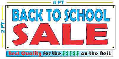 BACK TO SCHOOL SALE Banner Sign New Larger Size Best Quality for the $$$