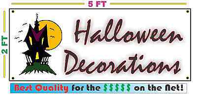 Full Color HALLOWEEN DECORATIONS BANNER Sign NEW Size Best Quality for the (The Best Halloween Decorations)