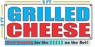 GRILLED CHEESE Banner Sign NEW Larger Size Best Quality for The $$$ Fair (The Best Cheese For Grilled Cheese)