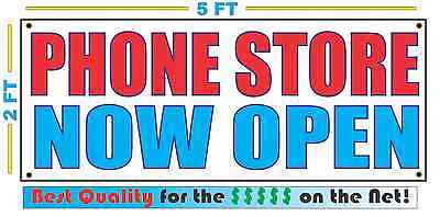 PHONE STORE NOW OPEN Banner Sign NEW Larger Size Best Quality for the (Best Phone For Storage)