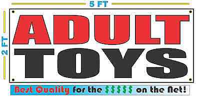 ADULT TOYS Banner Sign NEW XXL Size Best Quality for the $$$$ Sex Novelty (Best New Adult Toys)