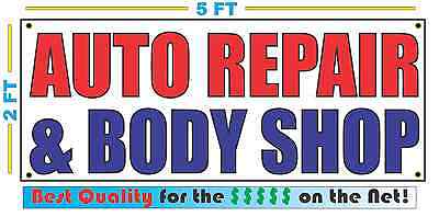 AUTO REPAIR & BODY SHOP Banner Sign NEW Larger Size Best Quality for The (Best Auto Body Repair)