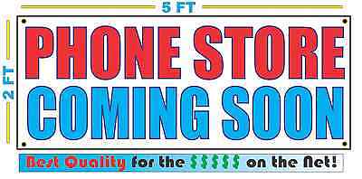 PHONE STORE COMING SOON Banner Sign NEW Larger Size Best Quality for the (Best Phone For Storage)