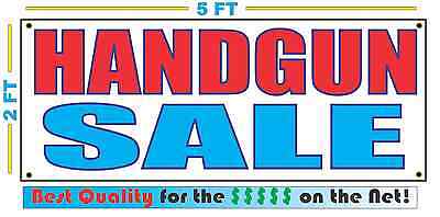 HANDGUN Banner Sign NEW Larger Size Best Quality for The $$$ Pistol