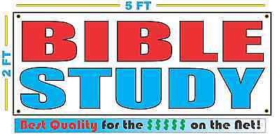 BIBLE STUDY Full Color Banner Sign NEW Larger Size Best Quality for the