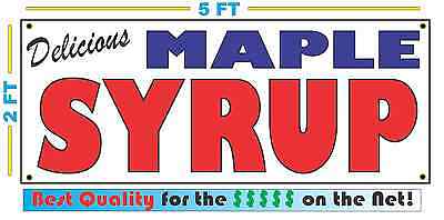 Full Color MAPLE SYRUP BANNER Sign NEW Larger Size Best Quality for the