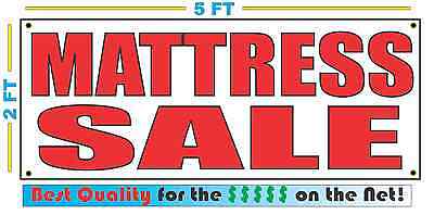 Red MATTRESS SALE 2X5 Banner Sign NEW Size Best Quality for The