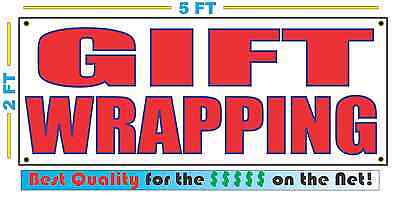 GIFT WRAPPING Banner Sign NEW Larger Size Best Quality for The