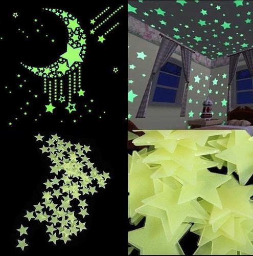 100pcs Glow In The Dark Star Home ...