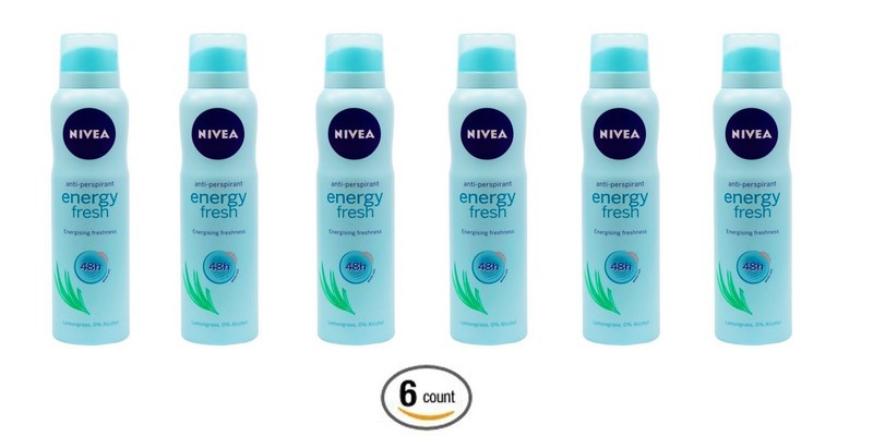 NIVEA ENERGY FRESH DEODARANT ANTIPERSPIRANT SPRAY 150 ML / EACH