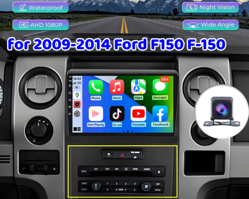 FOR FORD F150 2009-2014 F-150 APPLE CARPLAY ANDROID 13 CAR STEREO RADIO GPS NAVI