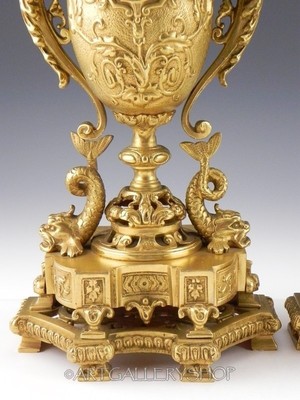 Antique Ormolu LOUIS XV STYLE ROCOCO 15-1/4