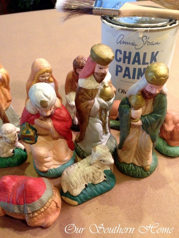 Thrift Store Nativity Scene Makeover eBay