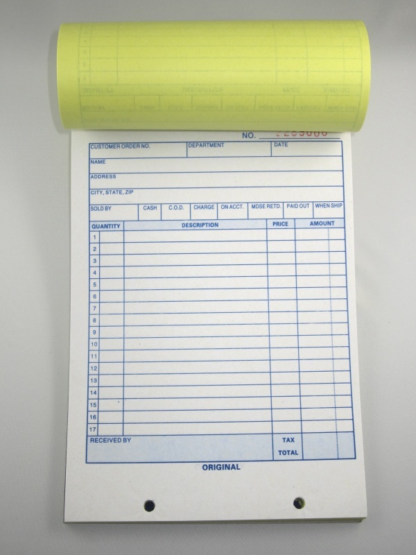 Large Sales Order Book Receipt Invoice Duplicate Carbon Copy 50 Sets 5.