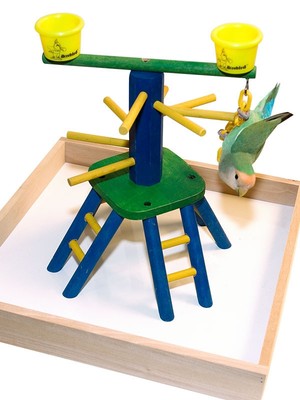 Parrot Bird Perch Play Gym Stand Table ...