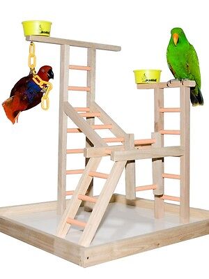 Parrot Bird Perch Play Gym Stand Table ...