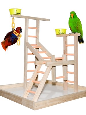 Parrot Bird Perch Play Gym Stand Table ...