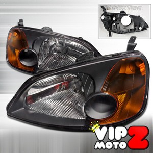 02 Honda civic coupe headlights #5