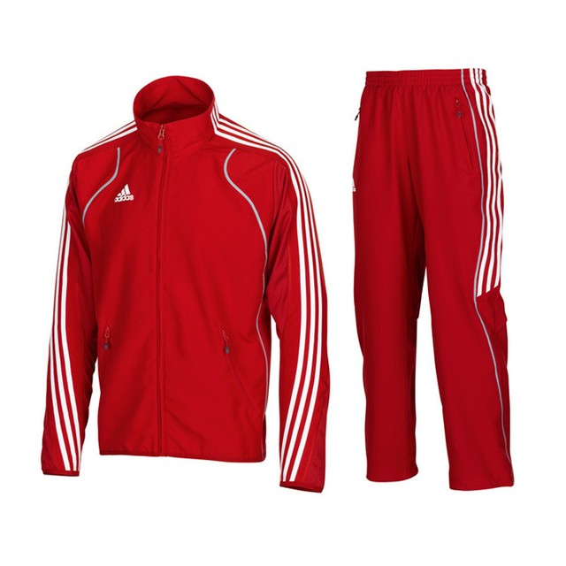 adidas tracksuit white and red