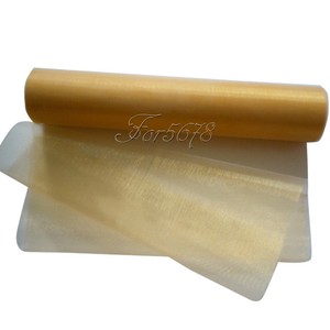 Organza   25m Runner wedding x Table Gold 28cm gold table Sash  runner Sheer Roll Bow Wedding Chair