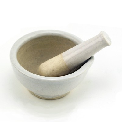 Ceramic Mortar and Pestle Mixing Bowl Set ...